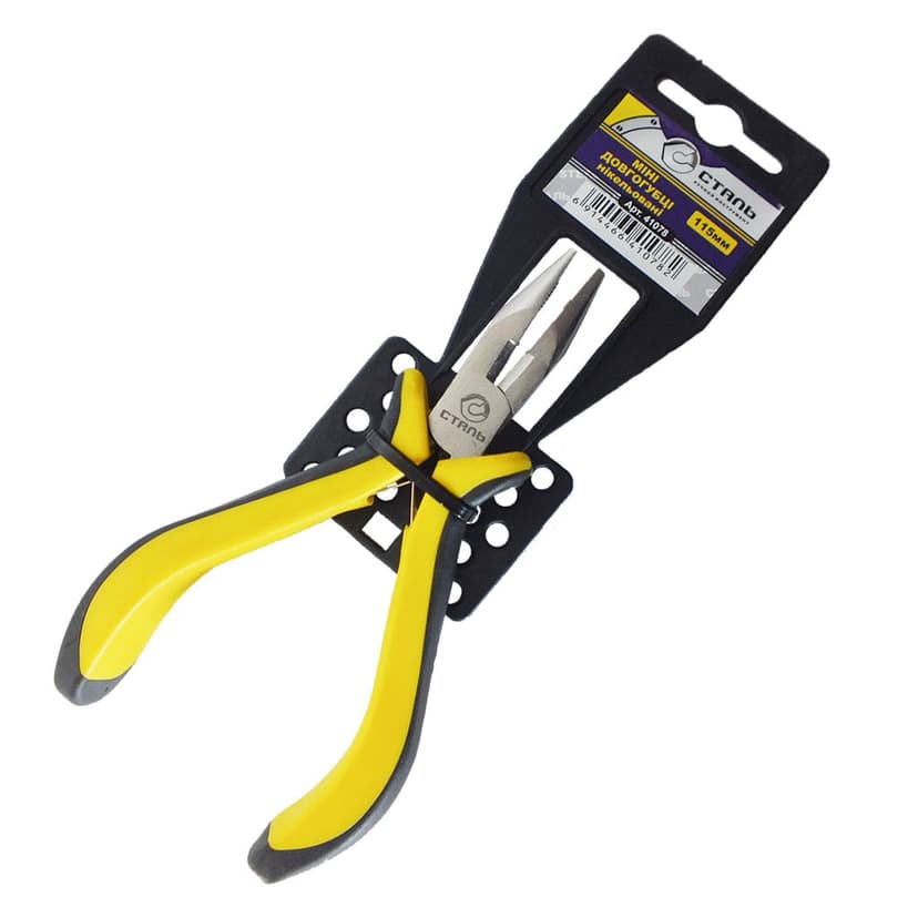 (41078) Міні довгогубці нікельовані 115 мм СТАЛЬ