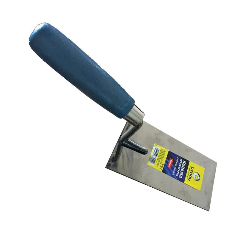 (37022) Кельма штукатурна 4-кутна з нержавіючої сталі 120x79 мм Сталь