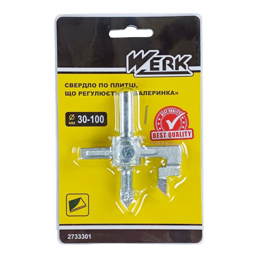 Свердло по плитці "Балеринка" 30-100 мм(WERK)