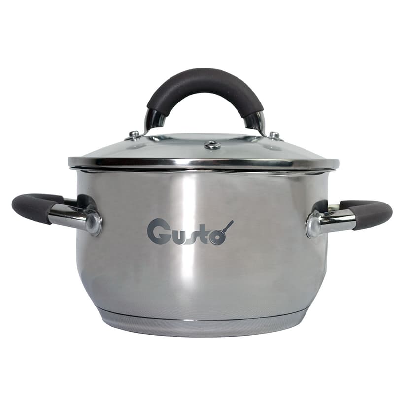 GT-1102-22 Каструля PRACTICO GUSTO (з силік.ручками), 22 см, 4,7 л