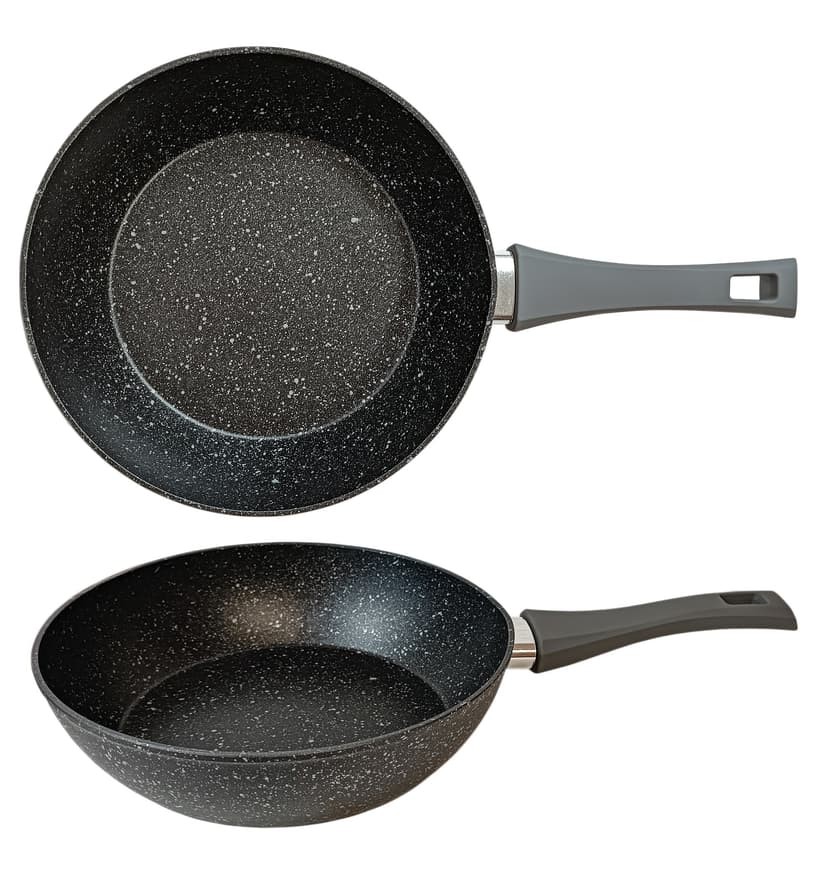 GT-2105-26 Сковорода ГЛИБОКА GUSTO, покр.Marble, 26x7,0 см