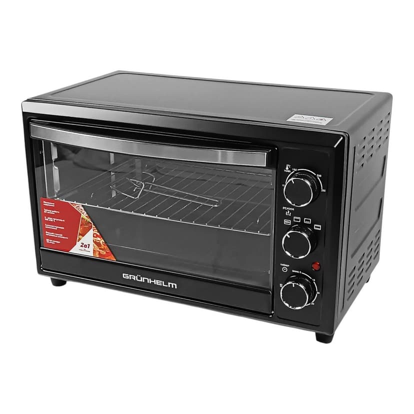 Піч електрична - GN33AВ (чорний) 33л, 1800 Вт (GRUNHELM)