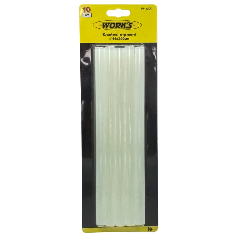 Клейові стрижні - 11х200мм (W11220) (WORK'S)
