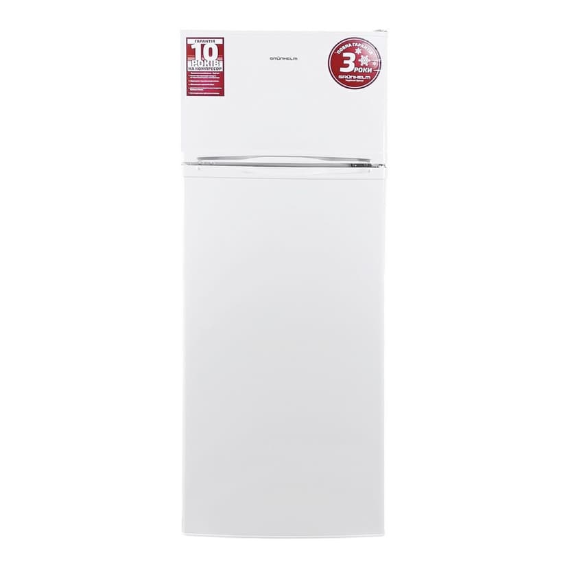 Холодильник - GRW-143DD, (білий, двухк, верх мороз, 143см) (GRUNHELM)