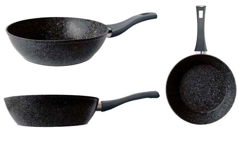 GT-2105-24 Сковорода ГЛИБОКА GUSTO, покр.Marble, 24x6,8 см