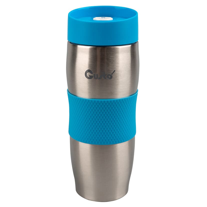 GT103 Термокружка Весняна злива (блакитна) GUSTO, 380мл