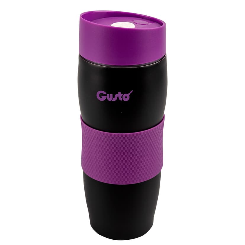 GT105 Термокружка Травневий сад (бузкова) GUSTO, 380мл