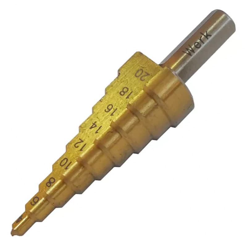 Свердло ступінчате по металу WERK 4-20 мм