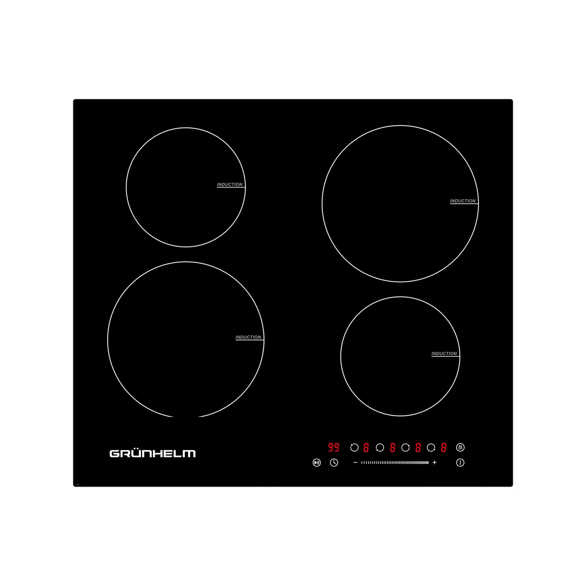 Варильна поверхня GPI 823 B індукц. 4 конф. (GRUNHELM)
