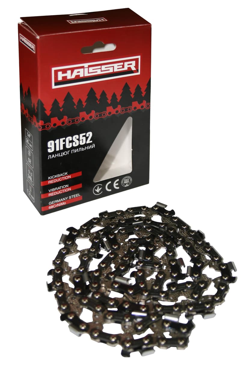 Ланцюг - 91FCS52 (52лан, 1,3мм (0,50''), 3/8'') (HAISSER)