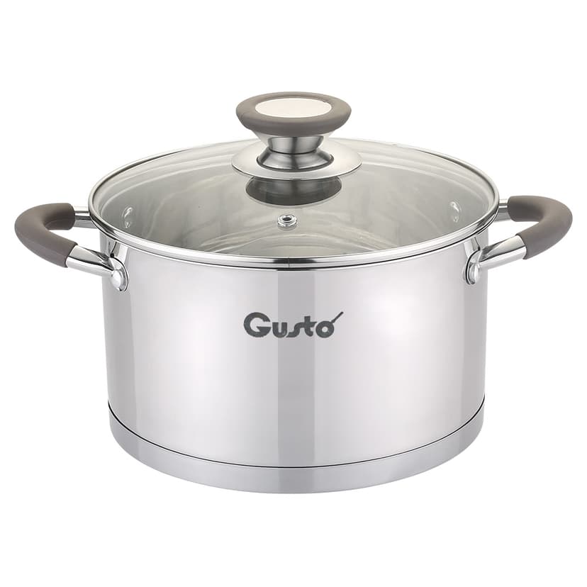 GT-1103-18 Каструля LEVEL GUSTO(з силік.ручками), 18 см, 2,6 л