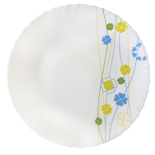 Трилисник, Хвиля, Тарілка обідня, VT-1220SH, Vittora, 220 мм