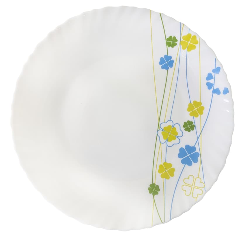 Трилисник, Хвиля, Тарілка обідня, VT-1220SH, Vittora, 220 мм