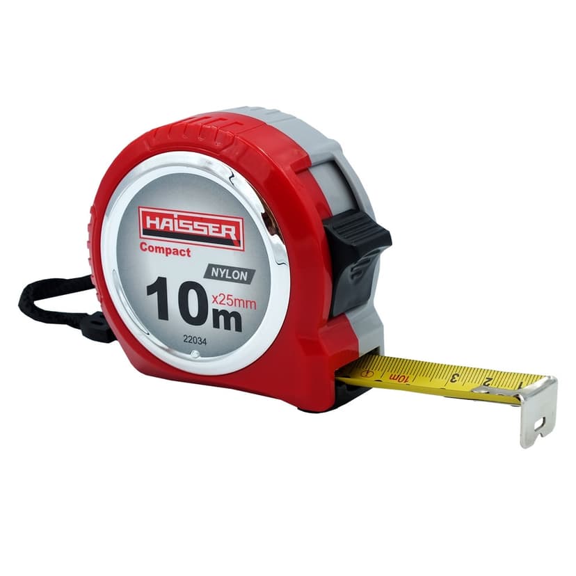 (22034) 10x25 рулетка, нейл., пласт. корп., 2 стопа, HAISSER