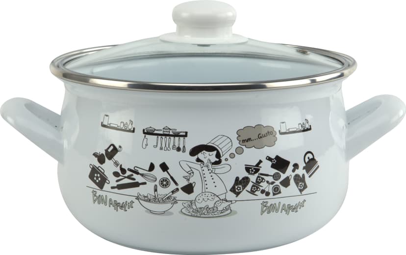 Кухар GT-T-124-CК Каструля GUSTO 24 см, 5,7 л