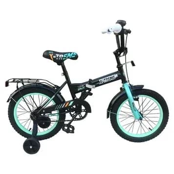 Велосипед X-TREME SPLIT 1628 сталь., розмір рами 16" дюймів, розмір коліс 16" дюймів, колір чорно-бірюзовий