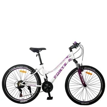 Велосипед FORTE AURORA жіночий) сталь., розмір рами 15" дюймів, розмір коліс 26" дюймів, колір білий (біло-рожевий)