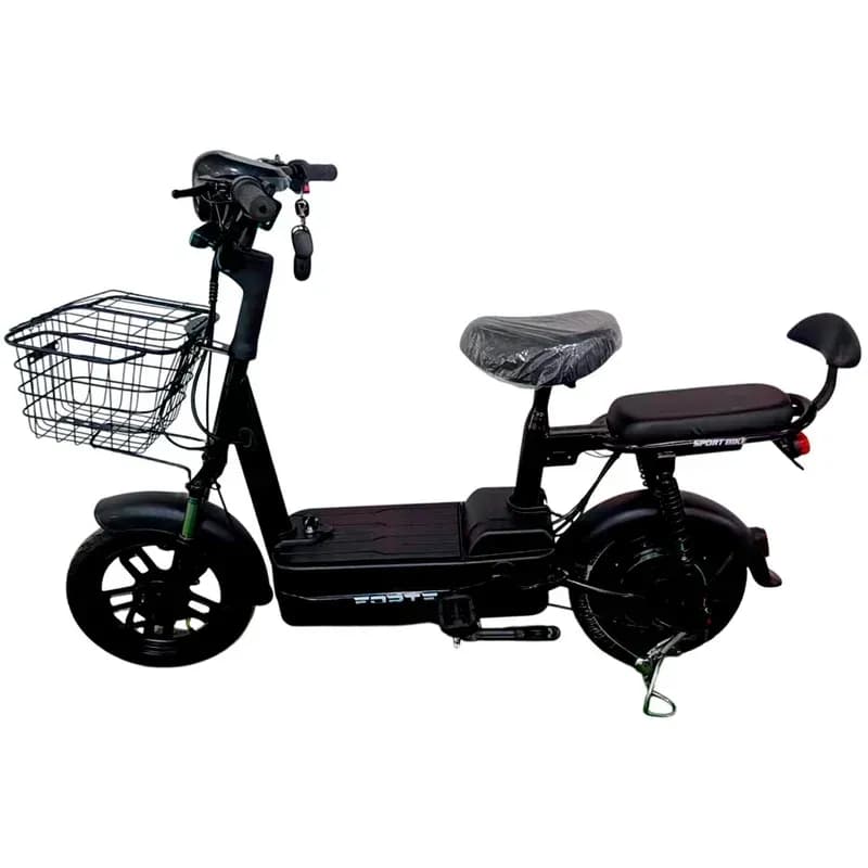 Велоскутер акумуляторний LUCKY-WS350 чорний (+Акумулятор 12V15A/12А 4шт) — фото 1
