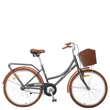 Велосипед FORTE VERONA(жіночий) з корзинкою сталь., розмір рами 17" дюймів, розмір коліс 26" дюймів, колір сірий