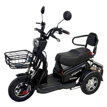 Трицикл акумуляторний S1 чорний (60V/20A) + 5 акумуляторів 12V/20A