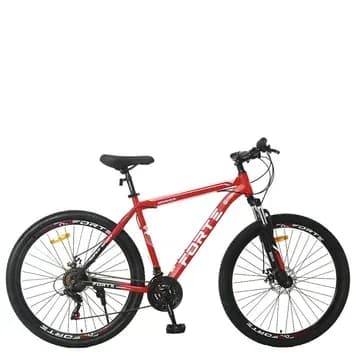 Велосипед FORTE BRAVES сталь., розмір рами 19" дюймів, розмір коліс 27,5" дюймів, колір червоний