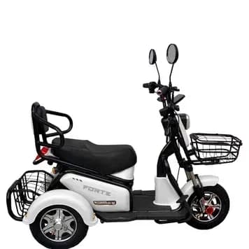 Трицикл акумуляторний S1 бiлий (60V/20A) + 5 акумуляторів 12V/20A