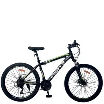 Велосипед FORTE BRAVES сталь., розмір рами 17" дюймів, розмір коліс 26" дюймів, колір жовтий (чорно-зелений)