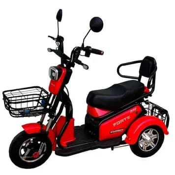 Трицикл акумуляторний S1 червоний (60V/20A) + 5 акумуляторів 12V/20A