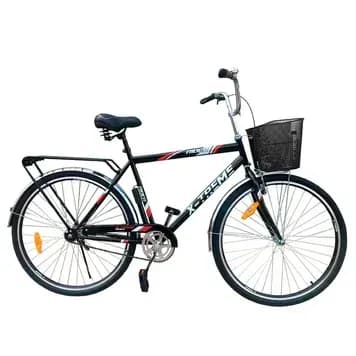 Велосипед X-TREME RIDER C2803 сталь., розмір рами 28" дюймів, розмір коліс 28" дюймів, колір чорно-червоний +корзинка сталева