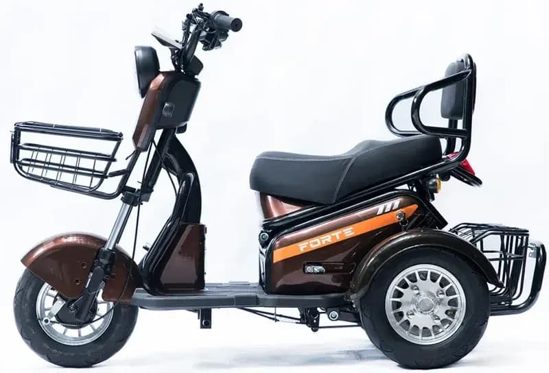 Трицикл акумуляторний S1 червоний (60V/20A) + 5 акумуляторів 12V/20A — мініатюра 2