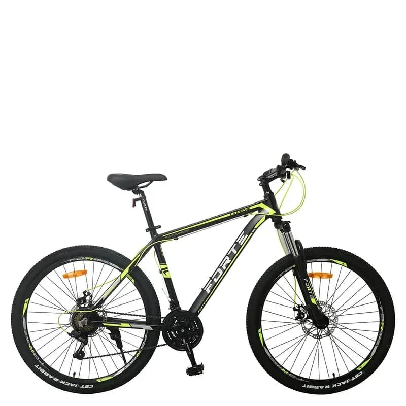 Велосипед FORTE EXTREME алюм.рама 15", колеса 26", Чорно-Жовтий — мініатюра 2