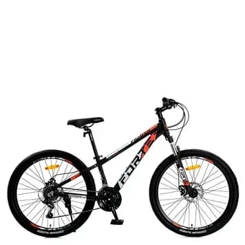 Велосипед FORTE FIGHTER алюм.рама 12", колеса 24", Чорно-червоний