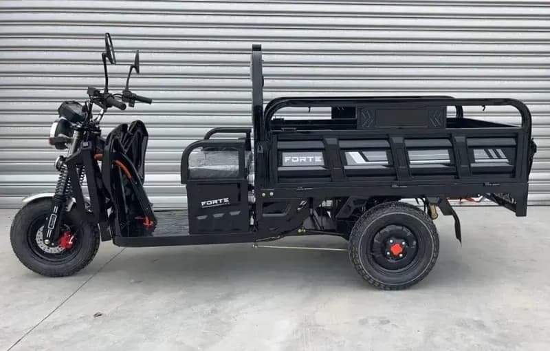 Трицикл вантажний акумуляторний FORTE JH-1200 синій — мініатюра 4