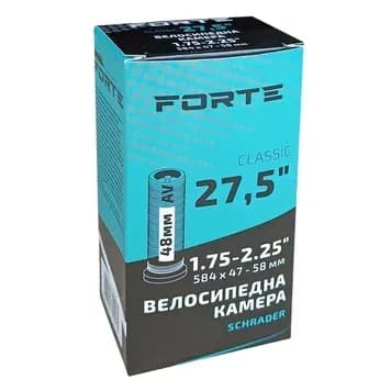 Велокамера FORTE Classic 27.5" х 1.75-2.25 AV (Schrader) 48 мм (50шт./ящ.)