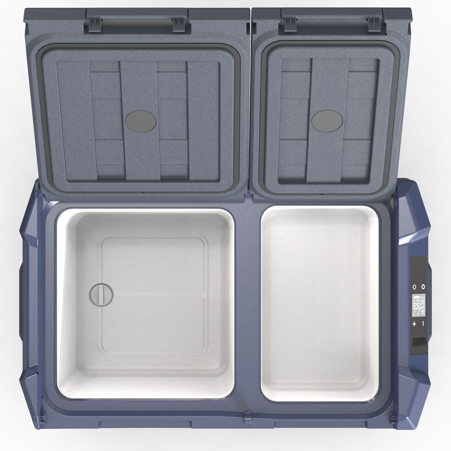 Компресорний автохолодильник Alpicool NLS55 (39 літрів). Двокамерний. До -20℃, (12, 24, 220 вольт) — мініатюра 2