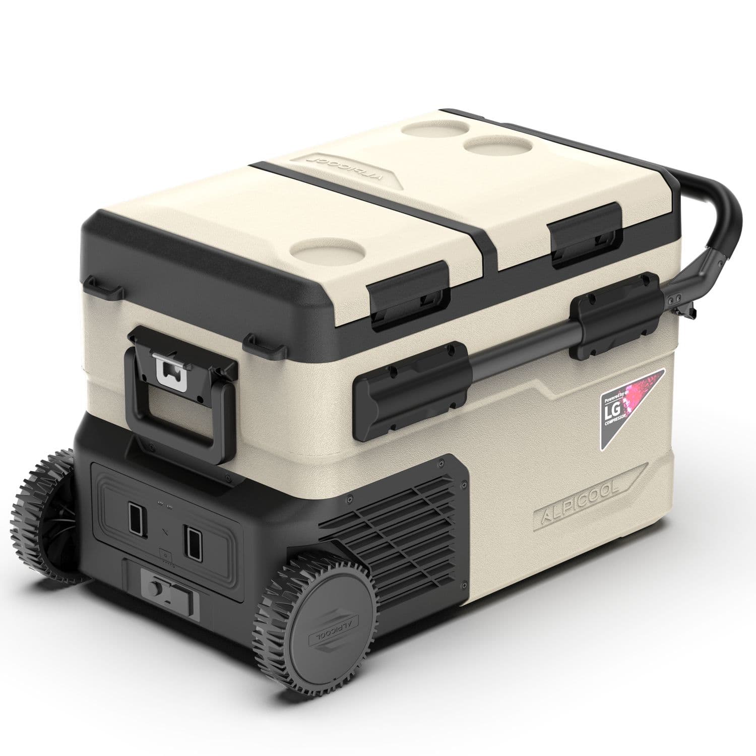 Компресорний автохолодильник Alpicool TGBSW35 (LG). 38 літрів. Двокамерний. До -20℃. (12, 24, 220 вольт) — фото 1