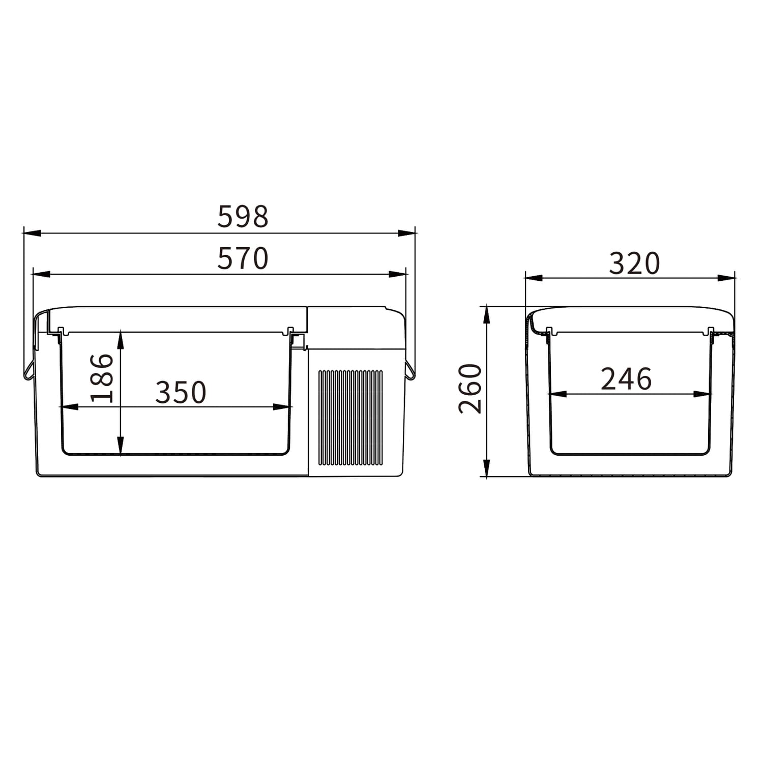 Компресорний автохолодильник Alpicool Y16 (15 літрів). До -20℃. (12, 24, 220 вольт) — мініатюра 5