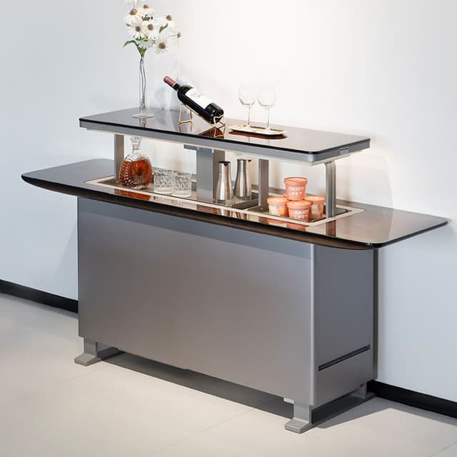 Розумний сервант (шафа) з вбудованим холодильником Primst CB150 (150 литров, Wood)