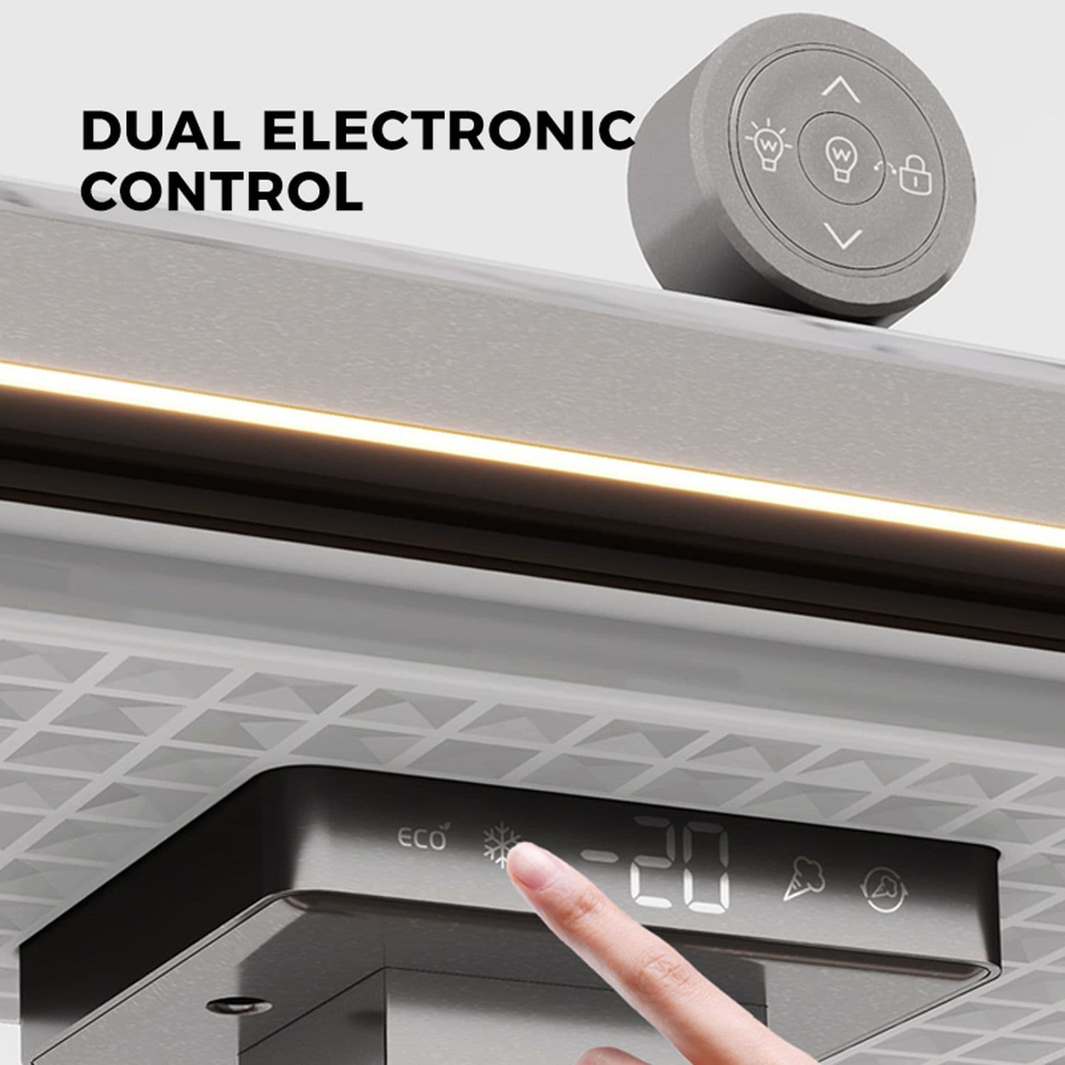 Розумний сервант (шафа) з вбудованим холодильником Primst CB150 (150 литров, Wood) — мініатюра 6