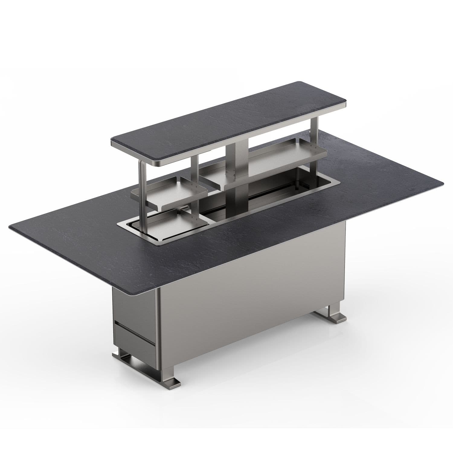 Розумний обідній стіл з вбудованим холодильником Primst CB150 (150 литров, Чорний) — мініатюра 2