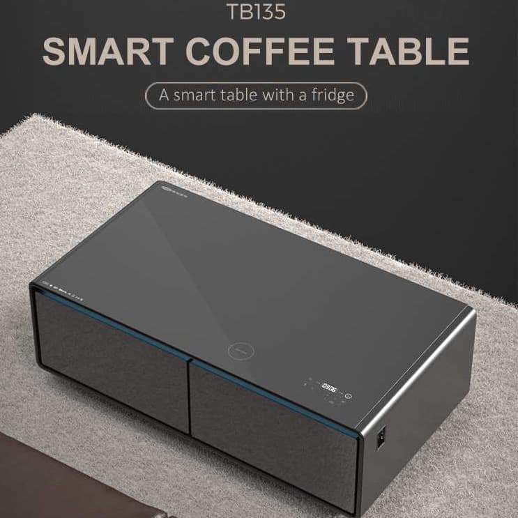 Розумний журнальний стіл з холодильником Primst TB135 (Білий, 135 літрів) — мініатюра 7
