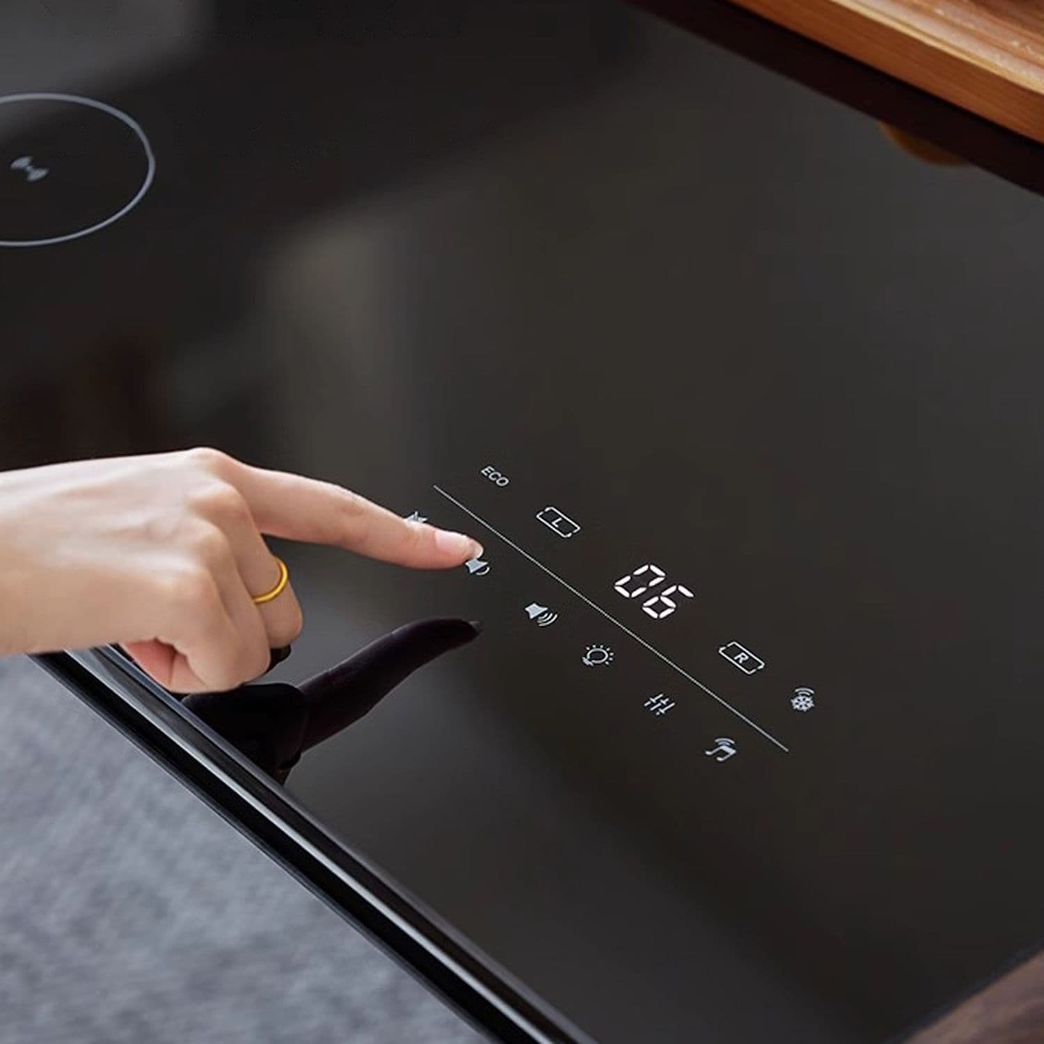 Розумний журнальний стіл з холодильником Primst TB90 (Чорний, 93 літри) — мініатюра 5