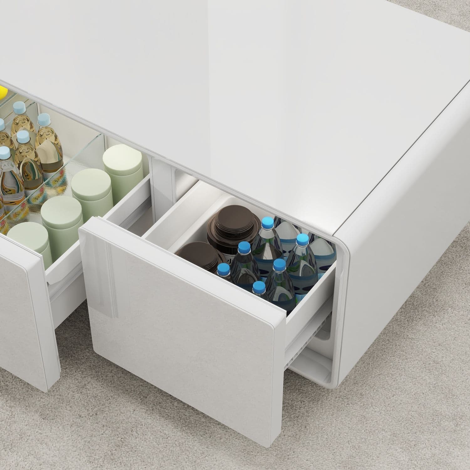 Розумний журнальний стіл з холодильником Primst TB90 (Білий, 93 літри) — мініатюра 3