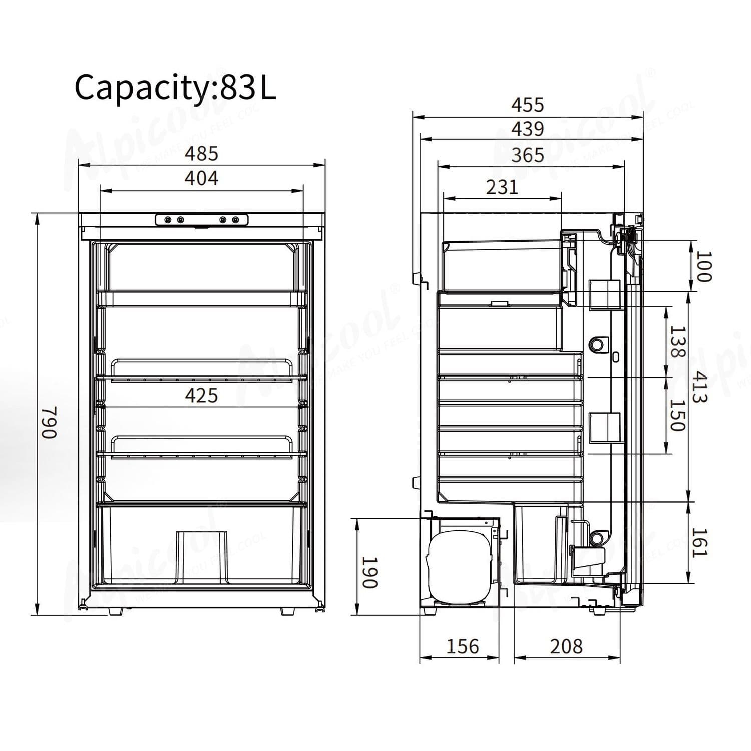 Компресорний автохолодильник Alpicool CR85X (83 літри). До -20℃. (12, 24 вольт) — мініатюра 7