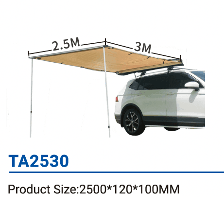 Бокова автомобільна маркіза (тент) TA2530, розмір 250x300 см — мініатюра 5