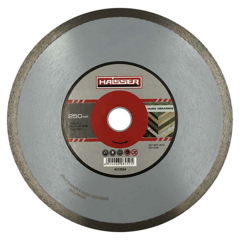 Диск алмазний HURD CERAMICS 250x2,2x10x25,4 (HAISSER) 4212624