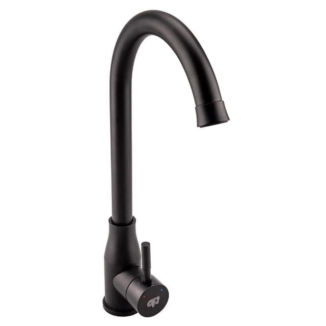 Змішувач д/кухні, корозійностійка сталь, чорний матовий колір - 23.12.130 PIANO (GH)