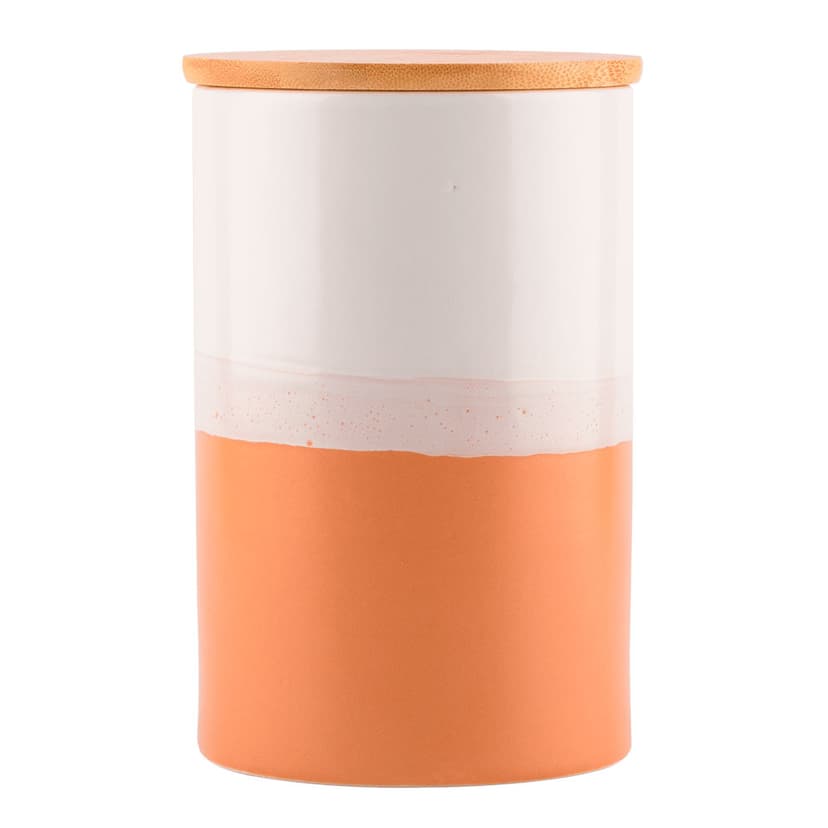 VT-8402 Ємність ПОМАРАНЧ з дерев'яною кришкою 15 см, Vittora