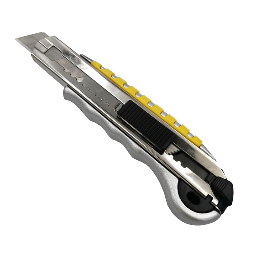 (23415) Ніж металевий, 18 мм, гум.вставки, 6 лез, SK5 WERK