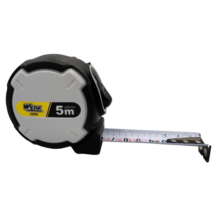 (22056) 5мх25мм рулетка прогум. корпус, магніт WERK